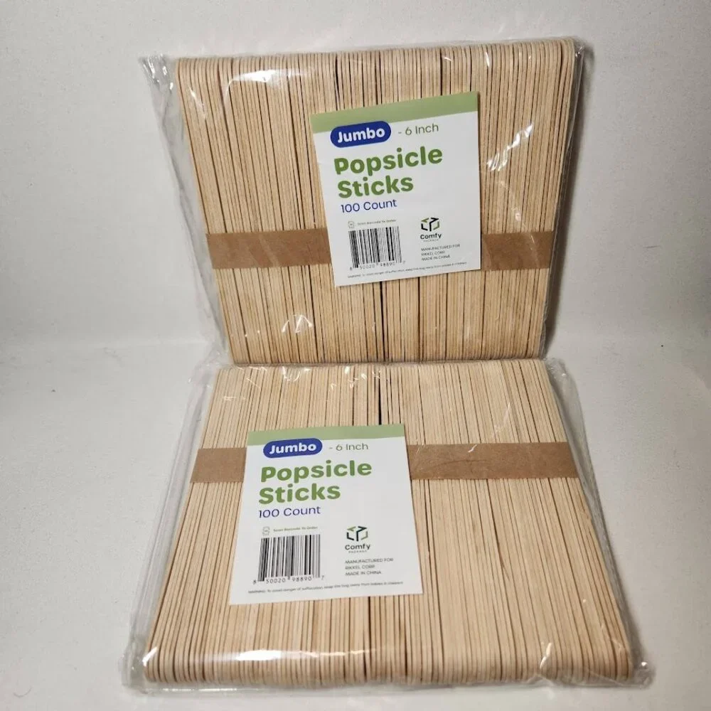200 Count Jumbo Popsicle Sticks 6